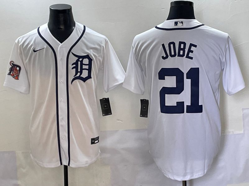 Men 2025 Detroit Tigers #21 Jobe White Game Nike MLB Jersey style 5->san francisco giants->MLB Jersey